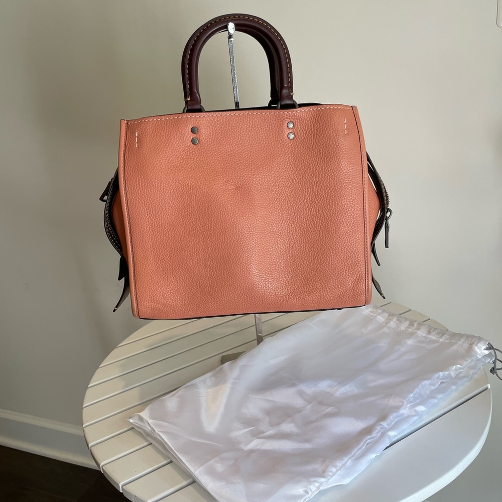 COACH 1941 ROGUE 30 PEBBLED LEATHER SATCHEL BAG - Picture 3 of 13